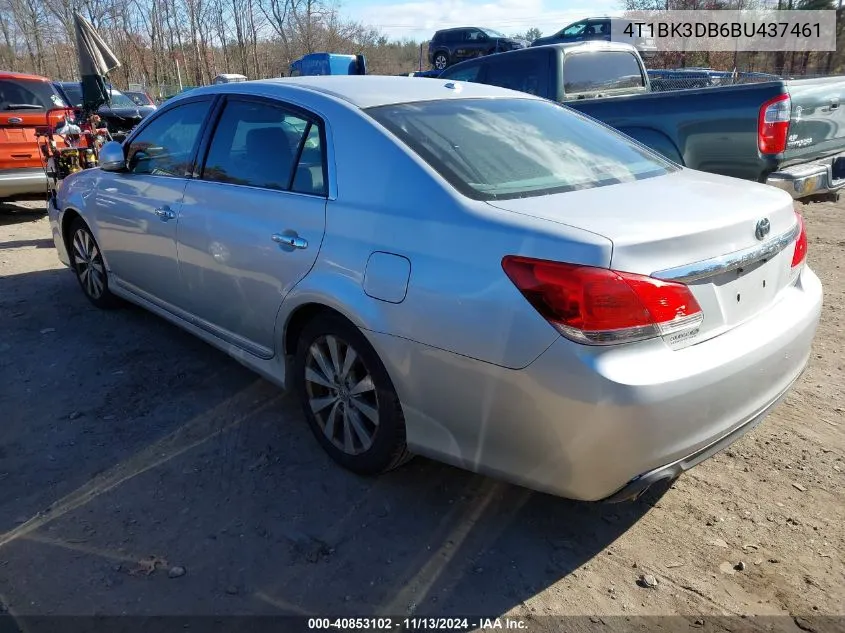 2011 Toyota Avalon Limited VIN: 4T1BK3DB6BU437461 Lot: 40853102