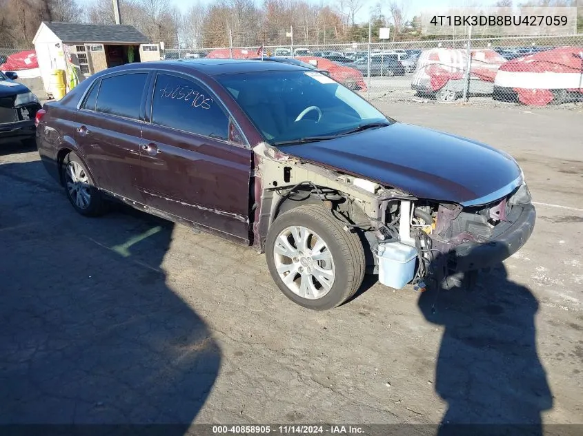 2011 Toyota Avalon VIN: 4T1BK3DB8BU427059 Lot: 40858905