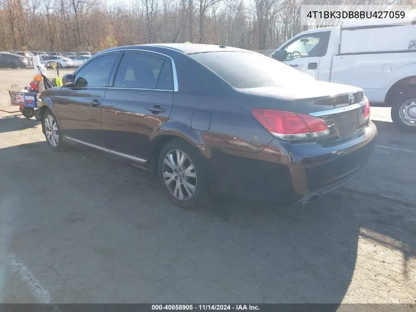 2011 Toyota Avalon VIN: 4T1BK3DB8BU427059 Lot: 40858905