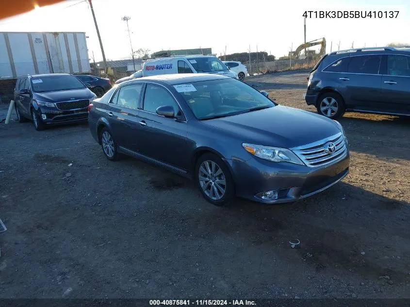 2011 Toyota Avalon Limited VIN: 4T1BK3DB5BU410137 Lot: 40875841