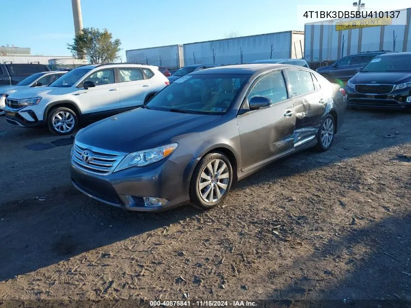 2011 Toyota Avalon Limited VIN: 4T1BK3DB5BU410137 Lot: 40875841