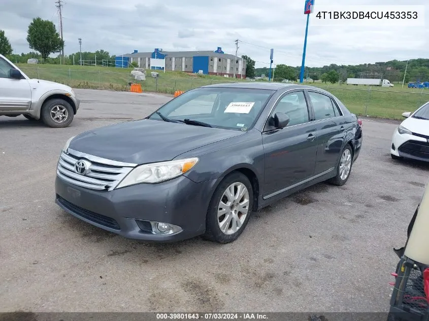 2012 Toyota Avalon VIN: 4T1BK3DB4CU453353 Lot: 39801643