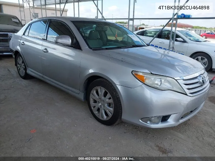 2012 Toyota Avalon VIN: 4T1BK3DB2CU464898 Lot: 40210019