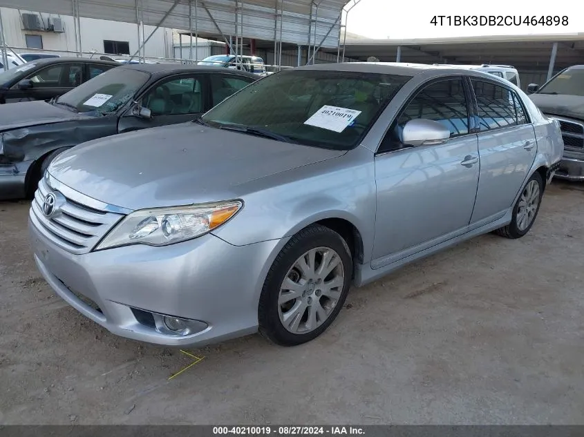 4T1BK3DB2CU464898 2012 Toyota Avalon