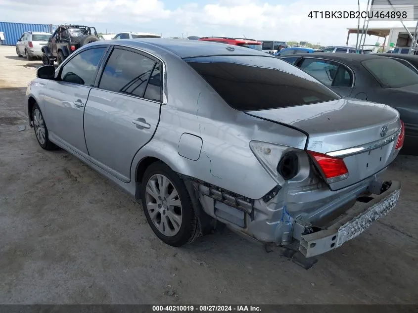 2012 Toyota Avalon VIN: 4T1BK3DB2CU464898 Lot: 40210019