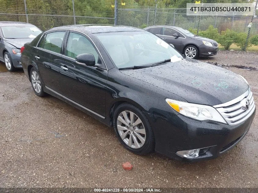 2012 Toyota Avalon Limited VIN: 4T1BK3DB5CU440871 Lot: 40241228