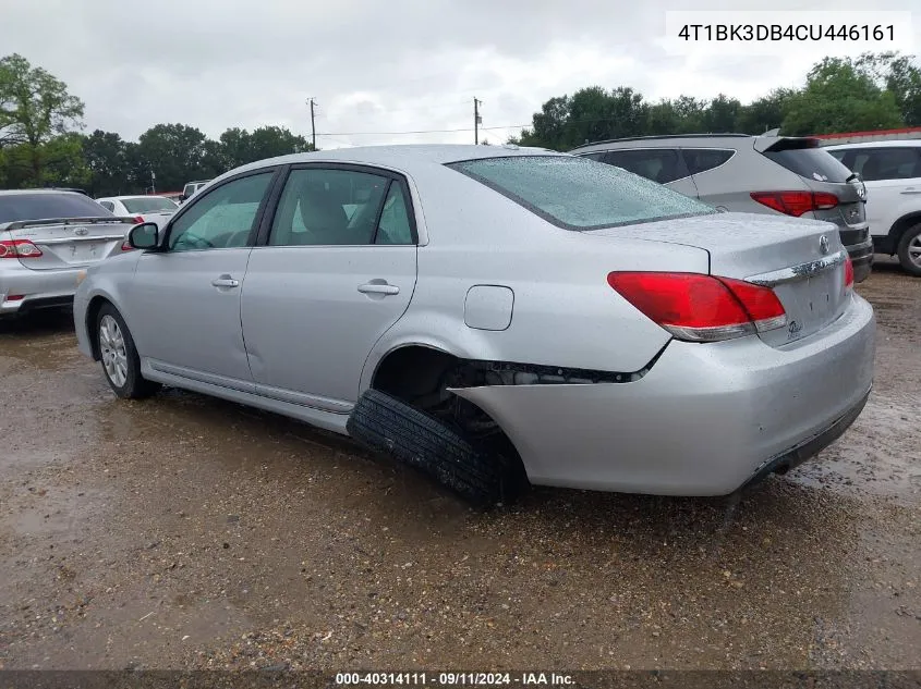 4T1BK3DB4CU446161 2012 Toyota Avalon