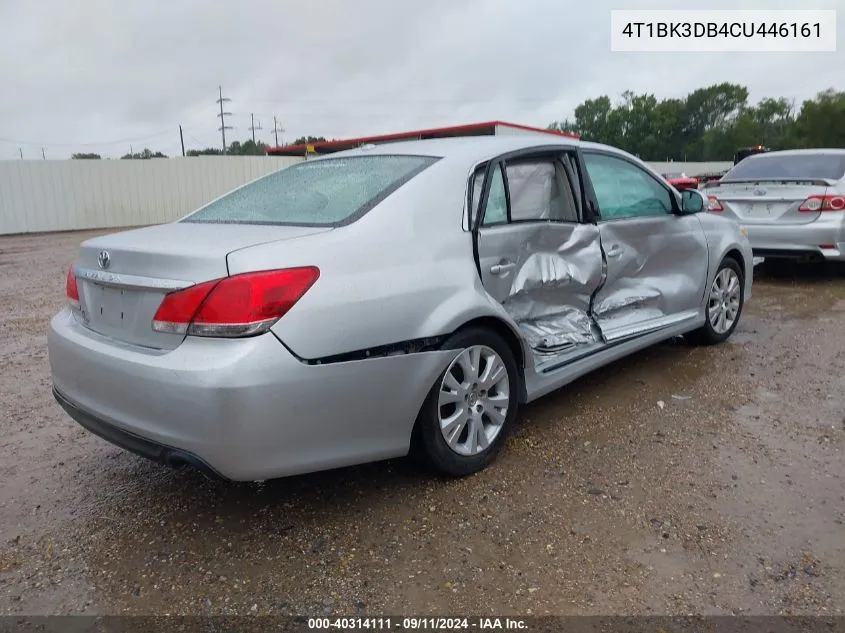 4T1BK3DB4CU446161 2012 Toyota Avalon