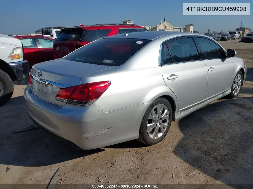 2012 Toyota Avalon VIN: 4T1BK3DB9CU459908 Lot: 40352247