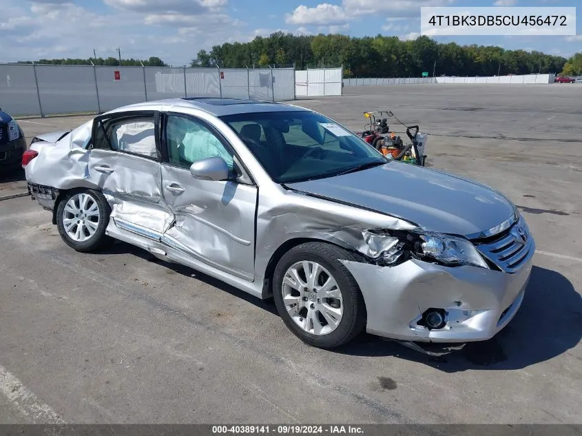 2012 Toyota Avalon VIN: 4T1BK3DB5CU456472 Lot: 40389141