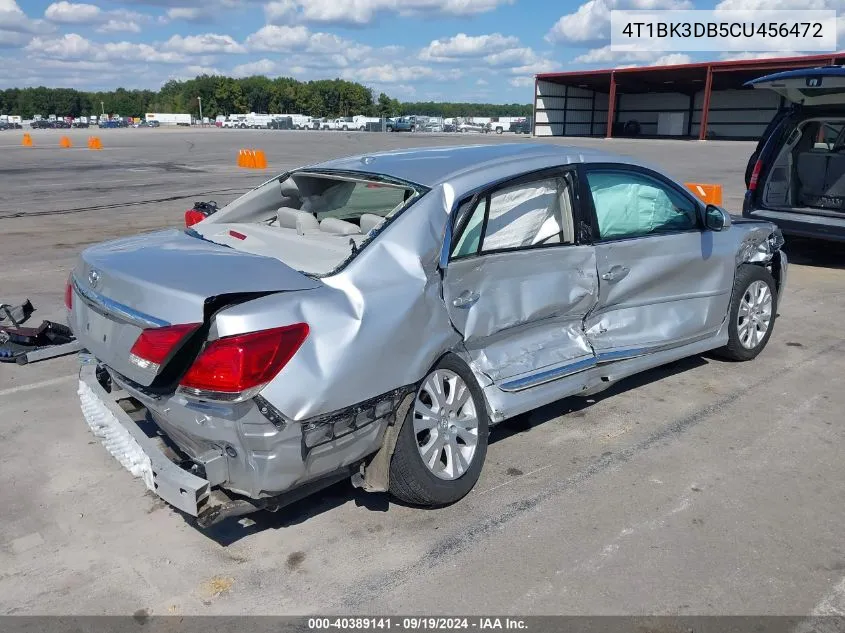 2012 Toyota Avalon VIN: 4T1BK3DB5CU456472 Lot: 40389141