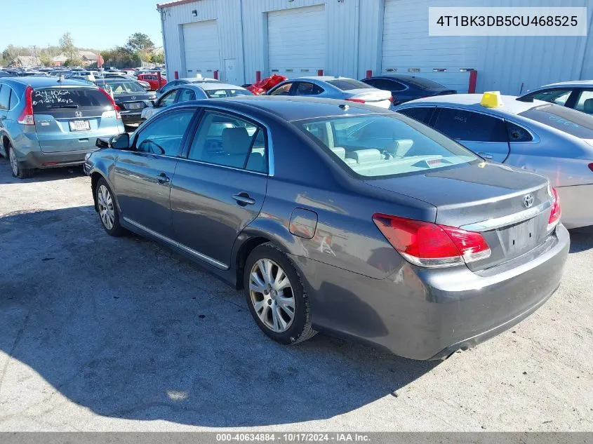 2012 Toyota Avalon VIN: 4T1BK3DB5CU468525 Lot: 40634884