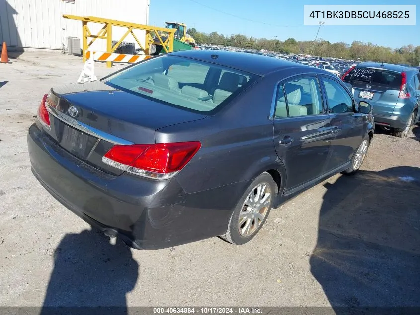 2012 Toyota Avalon VIN: 4T1BK3DB5CU468525 Lot: 40634884