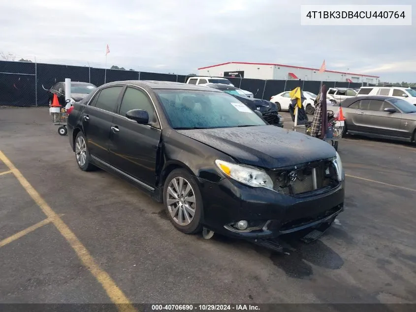 4T1BK3DB4CU440764 2012 Toyota Avalon Limited