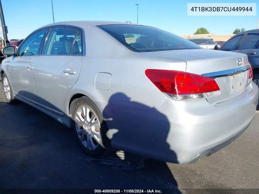 2012 Toyota Avalon VIN: 4T1BK3DB7CU449944 Lot: 40809208