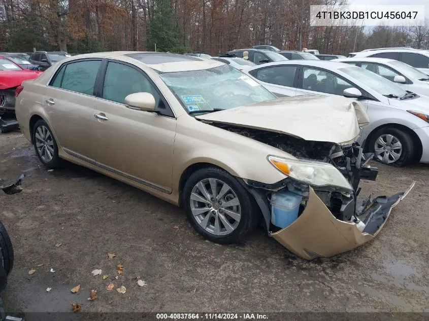 2012 Toyota Avalon Limited VIN: 4T1BK3DB1CU456047 Lot: 40837564