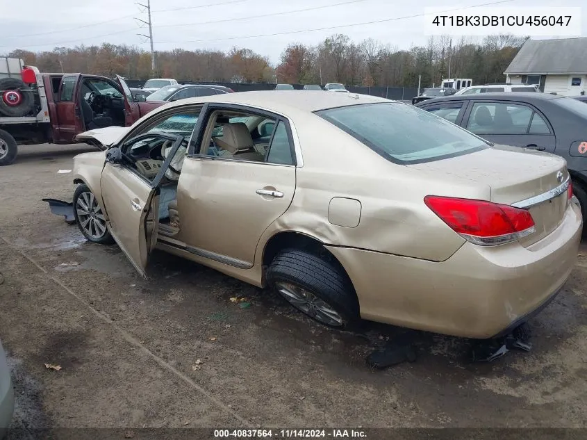 2012 Toyota Avalon Limited VIN: 4T1BK3DB1CU456047 Lot: 40837564