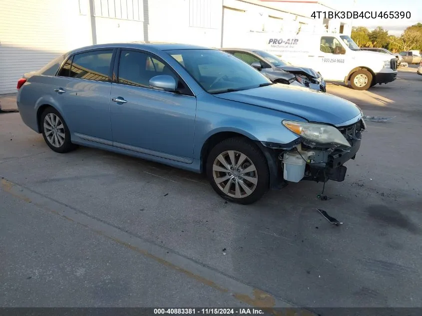 2012 Toyota Avalon Limited VIN: 4T1BK3DB4CU465390 Lot: 40883381