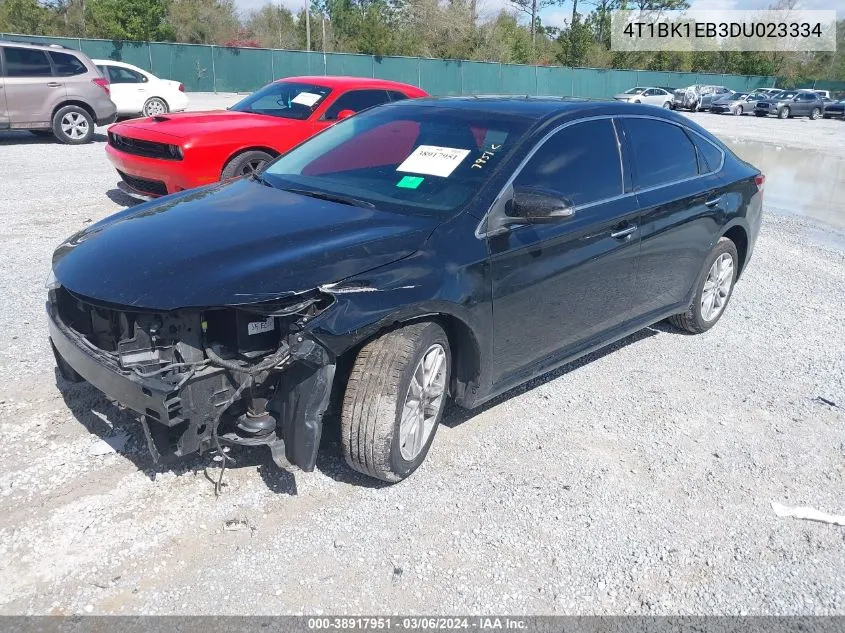 2013 Toyota Avalon Xle VIN: 4T1BK1EB3DU023334 Lot: 38917951