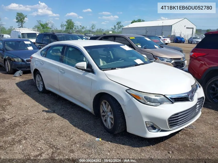 2013 Toyota Avalon Xle VIN: 4T1BK1EB6DU052780 Lot: 39334282