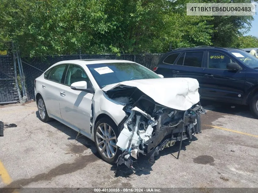 2013 Toyota Avalon Limited VIN: 4T1BK1EB6DU040483 Lot: 40130855