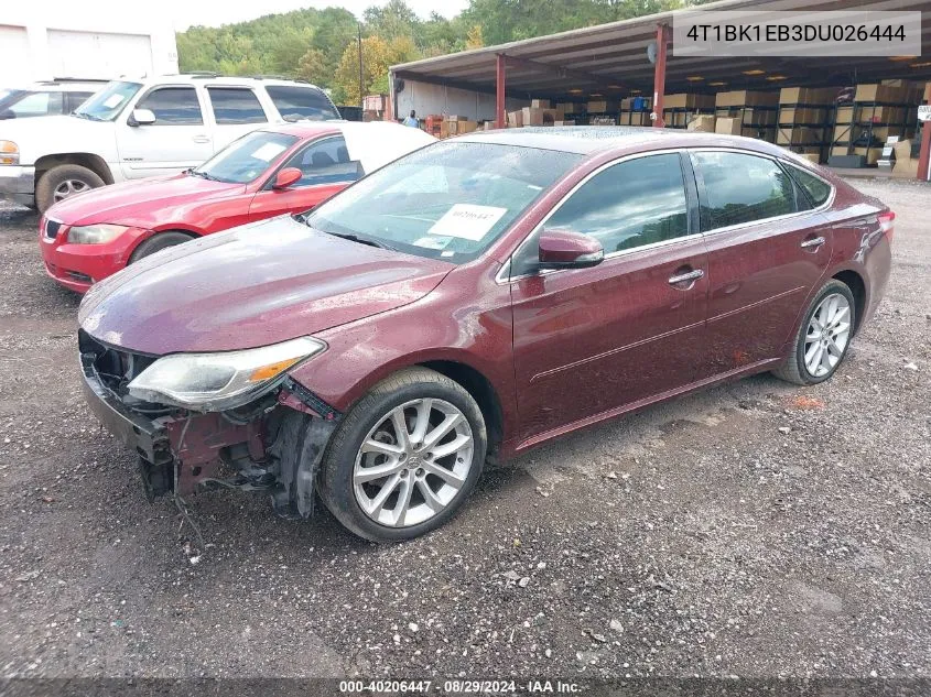 2013 Toyota Avalon Xle Touring VIN: 4T1BK1EB3DU026444 Lot: 40206447