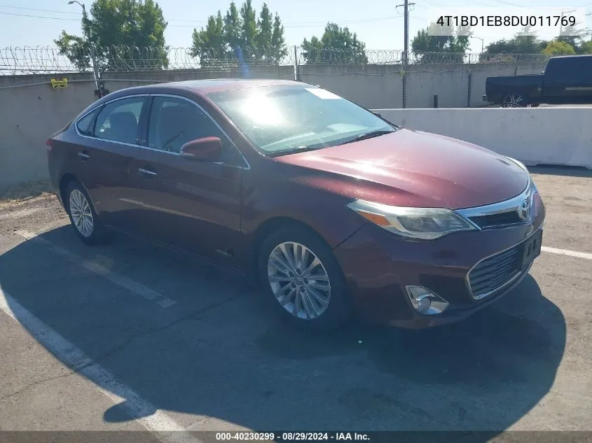 2013 Toyota Avalon Hybrid Xle Touring VIN: 4T1BD1EB8DU011769 Lot: 40230299