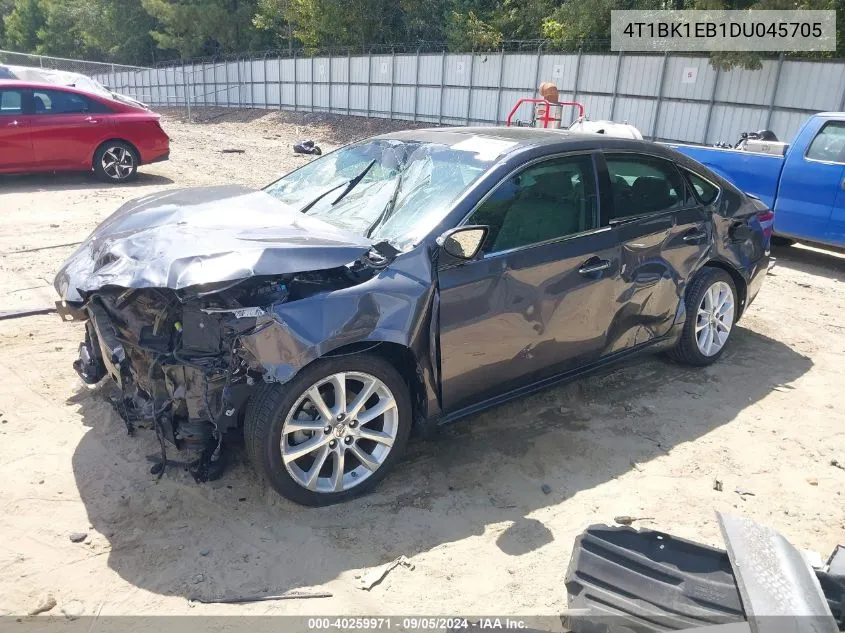 2013 Toyota Avalon Limited VIN: 4T1BK1EB1DU045705 Lot: 40259971