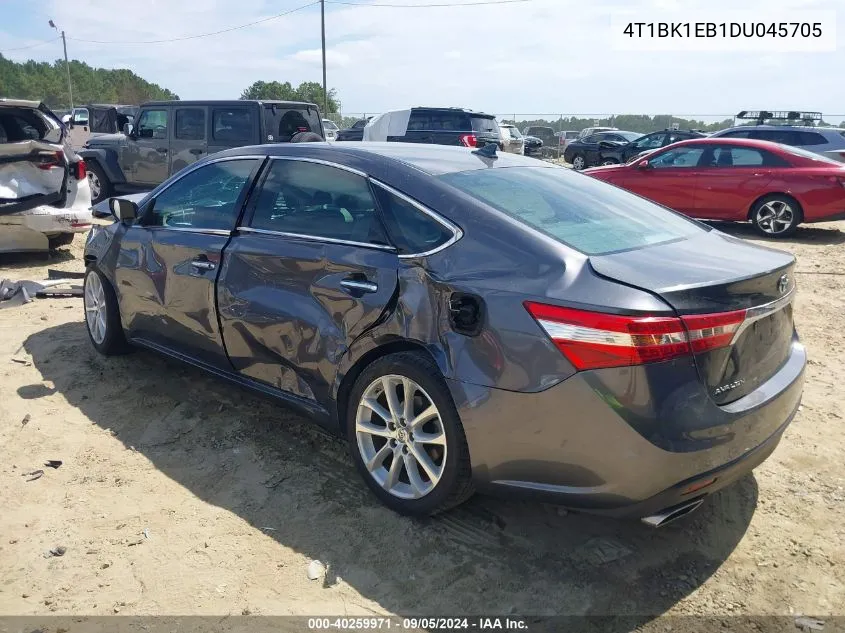 2013 Toyota Avalon Limited VIN: 4T1BK1EB1DU045705 Lot: 40259971