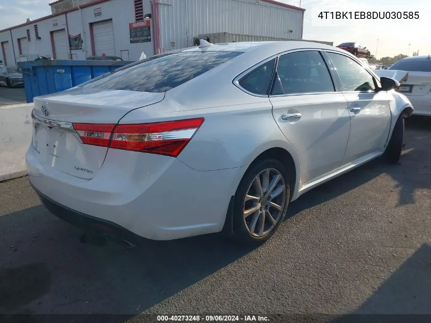 2013 Toyota Avalon Limited VIN: 4T1BK1EB8DU030585 Lot: 40273248