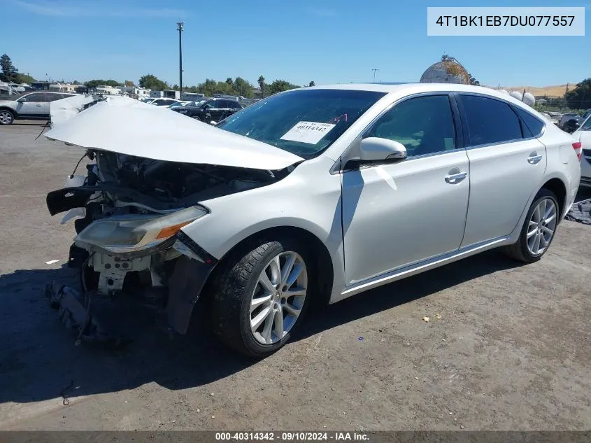 2013 Toyota Avalon Xle Touring VIN: 4T1BK1EB7DU077557 Lot: 40314342