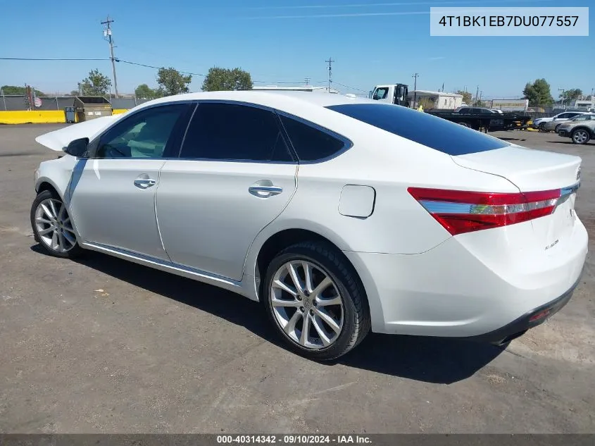 2013 Toyota Avalon Xle Touring VIN: 4T1BK1EB7DU077557 Lot: 40314342