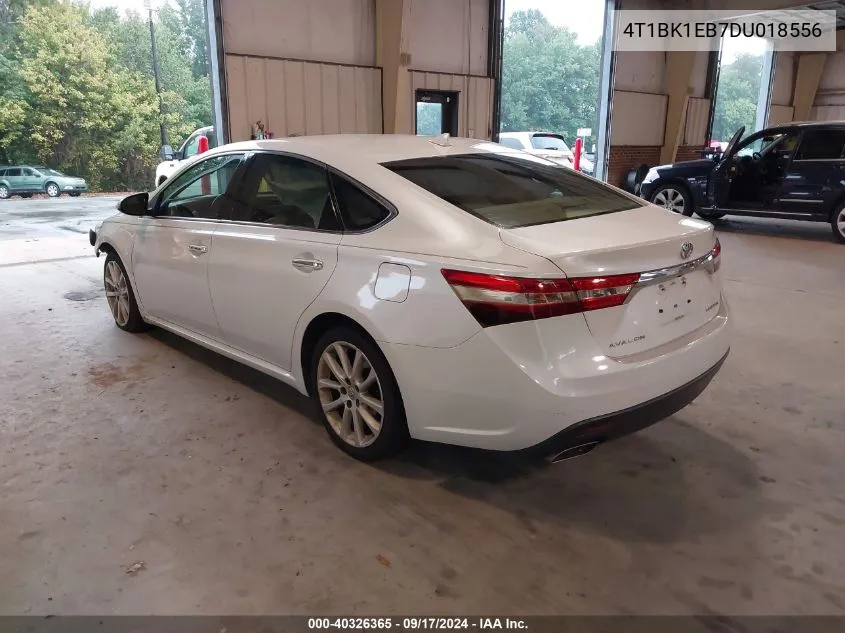 2013 Toyota Avalon Limited VIN: 4T1BK1EB7DU018556 Lot: 40326365