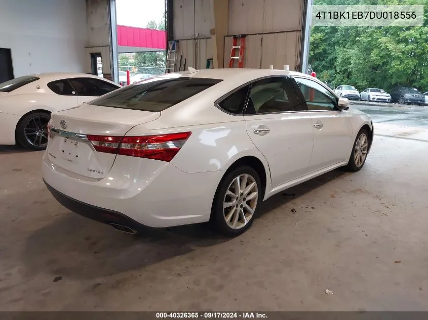 2013 Toyota Avalon Limited VIN: 4T1BK1EB7DU018556 Lot: 40326365