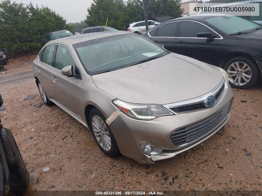 2013 Toyota Avalon Hybrid Limited VIN: 4T1BD1EB7DU005980 Lot: 40331396