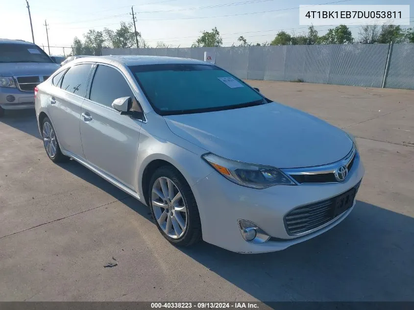 2013 Toyota Avalon Premium/Touring/Limited VIN: 4T1BK1EB7DU053811 Lot: 40338223