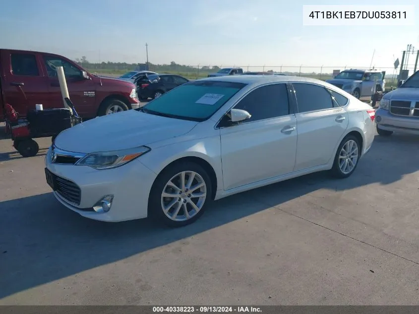 2013 Toyota Avalon Premium/Touring/Limited VIN: 4T1BK1EB7DU053811 Lot: 40338223