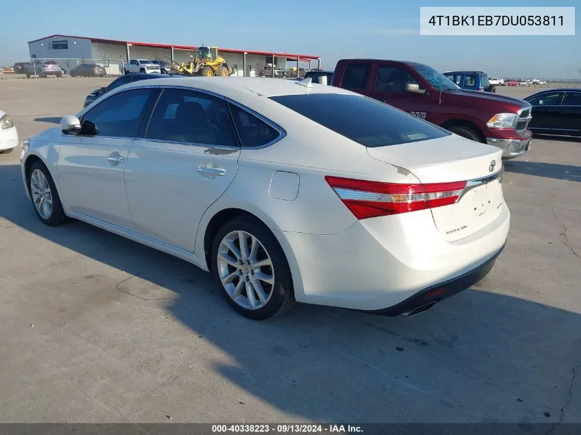 2013 Toyota Avalon Premium/Touring/Limited VIN: 4T1BK1EB7DU053811 Lot: 40338223