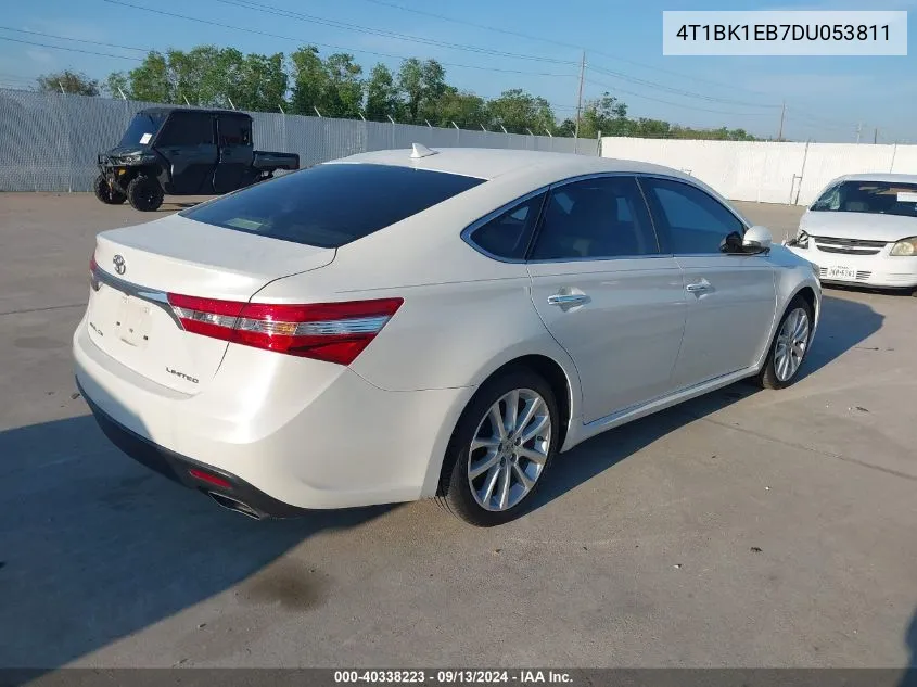 2013 Toyota Avalon Premium/Touring/Limited VIN: 4T1BK1EB7DU053811 Lot: 40338223