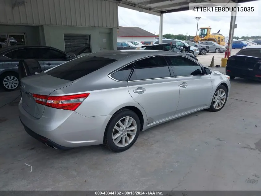 4T1BK1EB8DU015035 2013 Toyota Avalon Premium/Touring/Limited