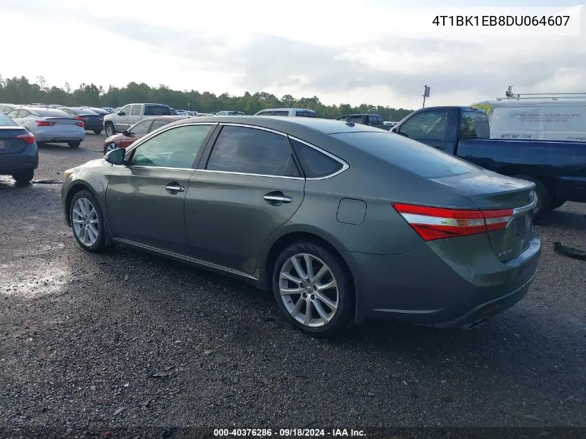 4T1BK1EB8DU064607 2013 Toyota Avalon Xle Touring