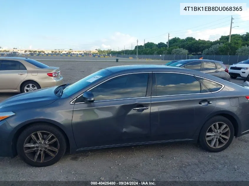 2013 Toyota Avalon Premium/Touring/Limited VIN: 4T1BK1EB8DU068365 Lot: 40425480