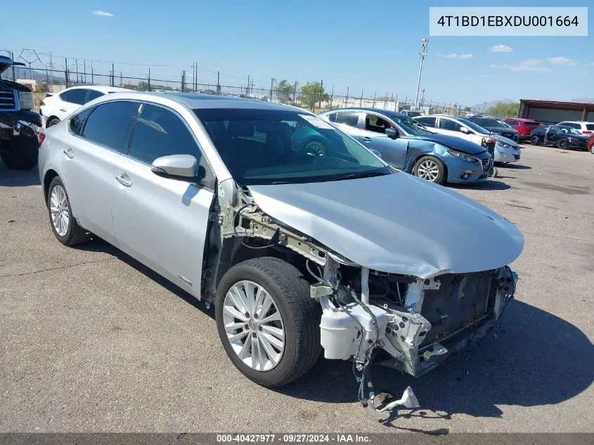 2013 Toyota Avalon Hybrid Limited VIN: 4T1BD1EBXDU001664 Lot: 40427977