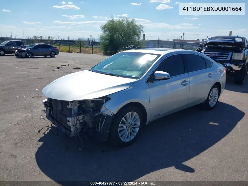 4T1BD1EBXDU001664 2013 Toyota Avalon Hybrid Limited