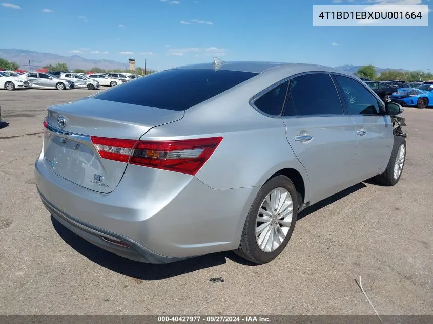 4T1BD1EBXDU001664 2013 Toyota Avalon Hybrid Limited