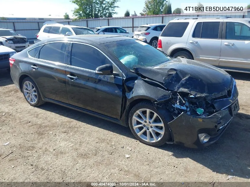 2013 Toyota Avalon Premium/Touring/Limited VIN: 4T1BK1EB5DU047960 Lot: 40474003