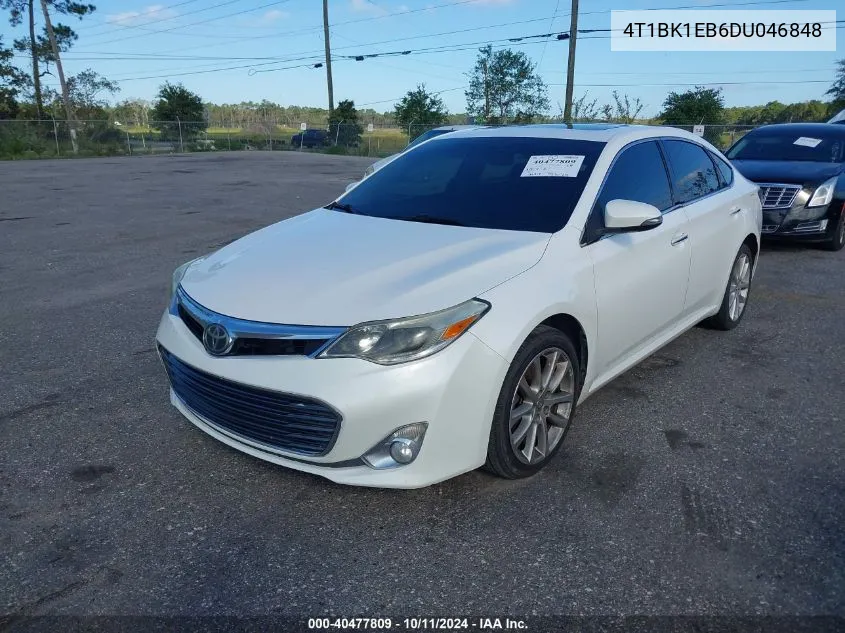 2013 Toyota Avalon Limited VIN: 4T1BK1EB6DU046848 Lot: 40477809