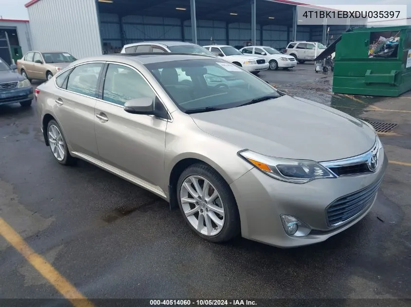 2013 Toyota Avalon Xle Touring VIN: 4T1BK1EBXDU035397 Lot: 40514060