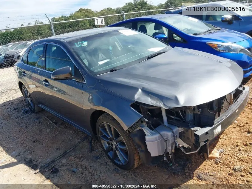 2013 Toyota Avalon Premium/Touring/Limited VIN: 4T1BK1EB0DU005616 Lot: 40558527