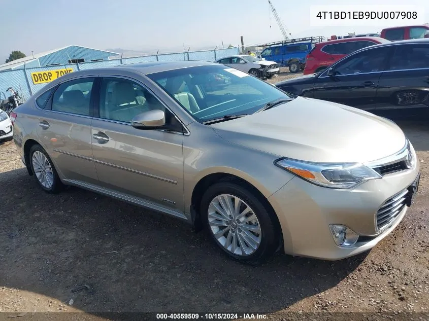 2013 Toyota Avalon Hybrid Xle Touring VIN: 4T1BD1EB9DU007908 Lot: 40559509